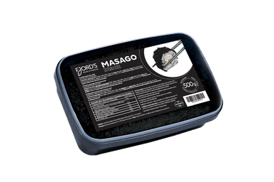 Frozen masago caviar FJORDS, black, 500 g