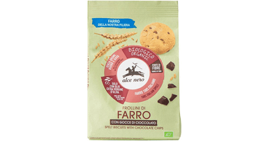 Speltų sausainiai su šokolado gabaliukais, ekologiški