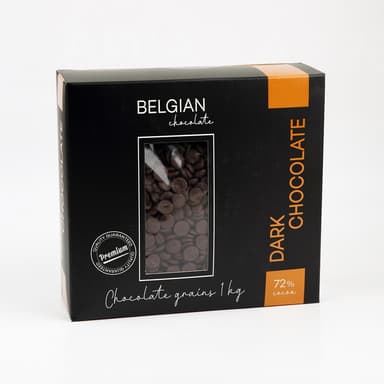 Juodas šokoladas VELICHE 72 %, 1 kg