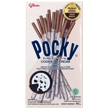 Sweet sticks POCKY, with cookies and cream frosting, 40 g
