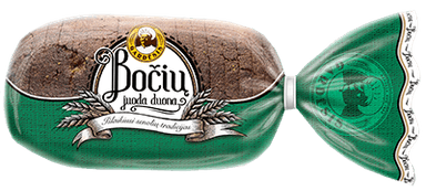 Sliced black BOČIŲ bread, 800 g