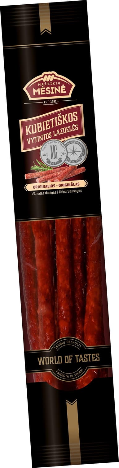 Dried pork sticks  KUBIETISKOS, 200 g