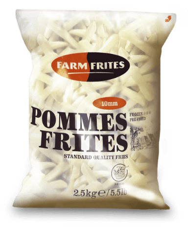 Šaldytos bulvės FARM FRITES, A kategorija, lygios, 10 mm, 2,5 kg