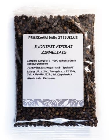 Juodieji pipirai, žirneliai, 1 kg