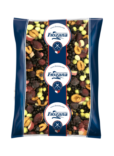 Frozen IQF compote seasonal mix, pitted, 2,5 kg