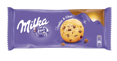 Sausainiai su pieniško šokolado gabaliukais MILKA CHOCO 135g