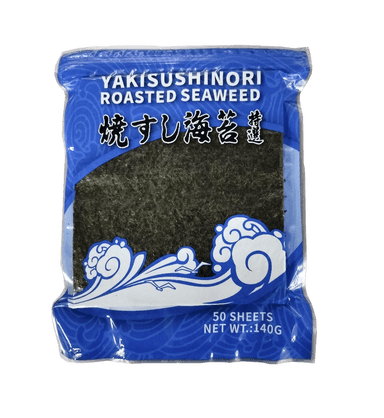 Seaweed SUSHI NORI, Blue, roasted 140 g, 50 vnt