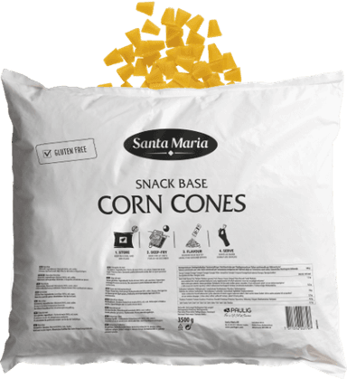 Kukurūzų užkandis (paruoštas kepti) SANTA MARIA, 3,5 kg