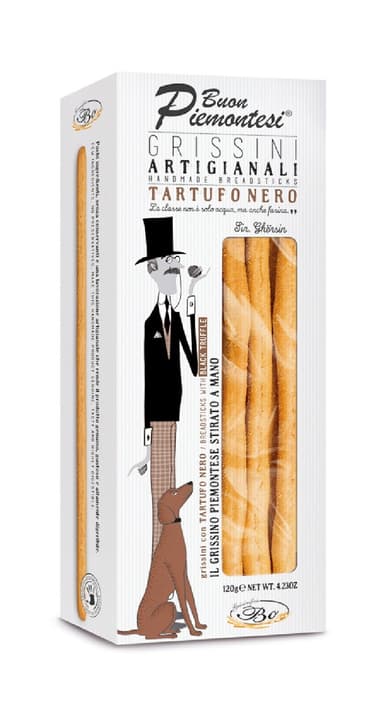 Bread sticks BUON PIEMONTESI Con Tartufo Nero, with black truffles, ri