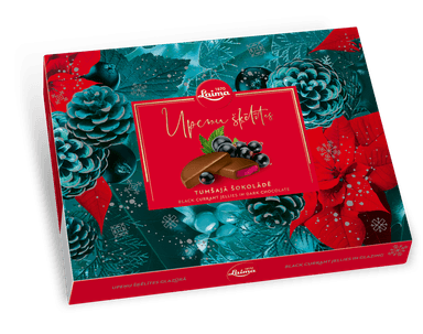 Black currant candies in LAIMA dark chocolate, 190 g