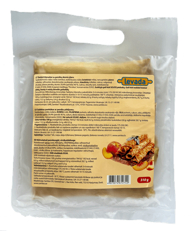 Šaldyti blynai LEVADA su persikais 52g x 6 vnt