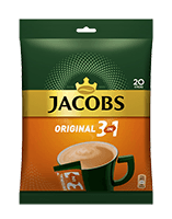 Instant coffee drink JACOBS 3in1 (20 x 15.2 g), 20 pieces.