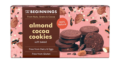 Almond cookies with cocoa