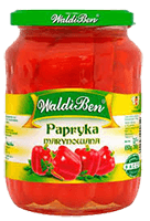 Pickled red peppers WALDI BEN, 650 g