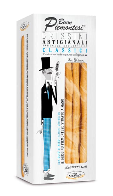 Breadsticks BUON PIEMONTESI Classici, with rice oil, 120 g