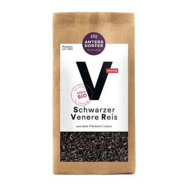 Black rice from Piedmont SCHWARZER VENERE, organic