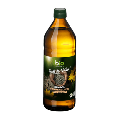 Sunflower oil for cooking, odorless, organic