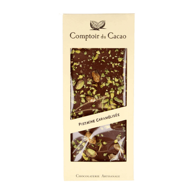 Milk chocolate PISTACHIO CARAMELIZED 38%