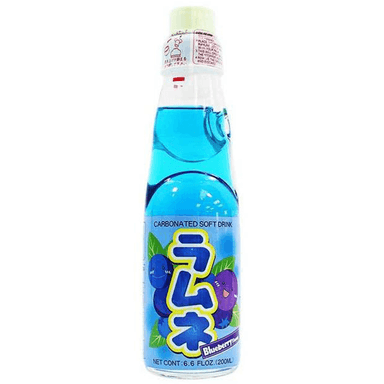 Gaivusis gazuotas gėrimas HATAKOSEN Ramune Blueberry, 0,2l, vnt