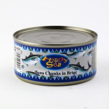 Tuna chunks HAPPY SEA,  in brine 185/130 g