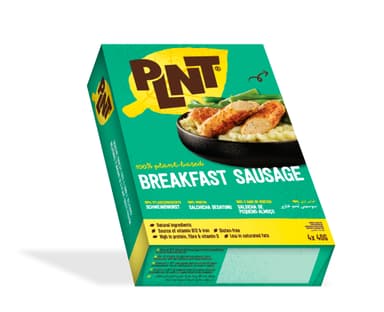 PLNT frozen vegan sausages, soy-based 4x40g