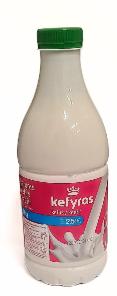 Kefir, 2,5%, 0,9 l, 1 kg PET