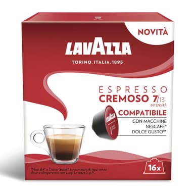 Coffee capsules LAVAZZA Dolce Gusto "Espresso Cremoso", 16 pcs.