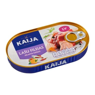 Salmon fillets in spices cream, 170 g EO