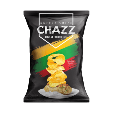 Bulvių traškučiai CHAZZ cepelinų skonio, 90 g