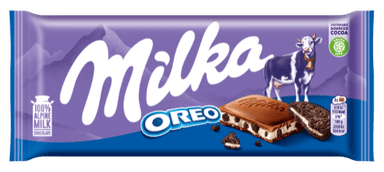Chocolate MILKA Oreo, 100 g