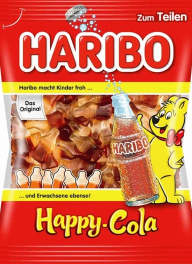 Gummies HARIBO, Happy Cola, 175 g