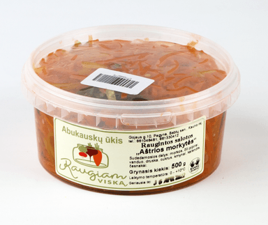 Pickled spicy carrots RAUGIAM VISKĄ,  500 g