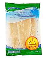 Šaldytų, glazūruotų ilgųjų jūrinių lydekų filė be odos NOWACO, 800 g