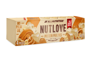 NUTLOVE PROTEIN PRALINES WHITE CHOCO PEANUT, 48g