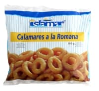 Šaldyti kalmarų žiedai tešloje, apkepti, 500 g