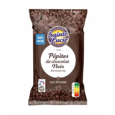 Dark chocolate pieces