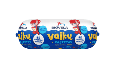 Paštetas vaikams BIOVELA, sterilizuotas, 90 g