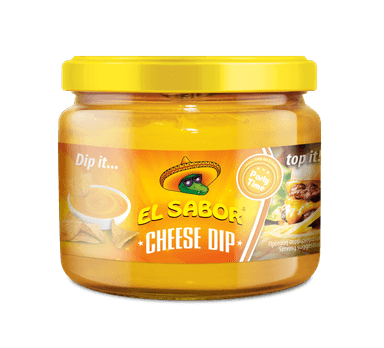 Sūrio padažas dip EL SABOR, čederio skonio, 300 g