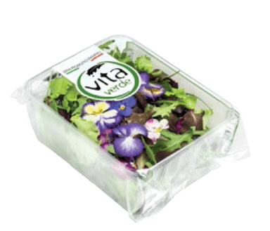 Salad mix with edible flowers, 100 g