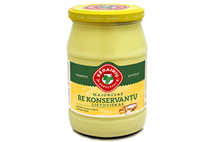 Lithuanian Mayonnaise without preservatives, 61%, 630 g
