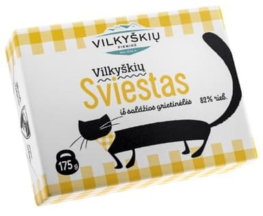 Butter VILKYSKIU, 82%, 175 g