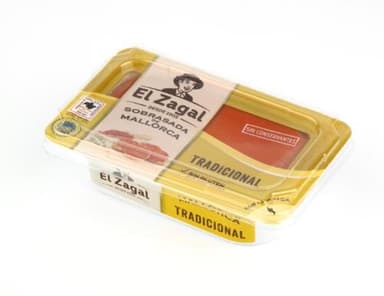 Dried sausage, SOBRASADA  de MALLORCA, tubs, traditional, I r., 200g