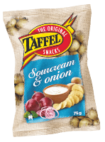 Traškučiai su grietine ir svogūnais TAFFEL, 75 g