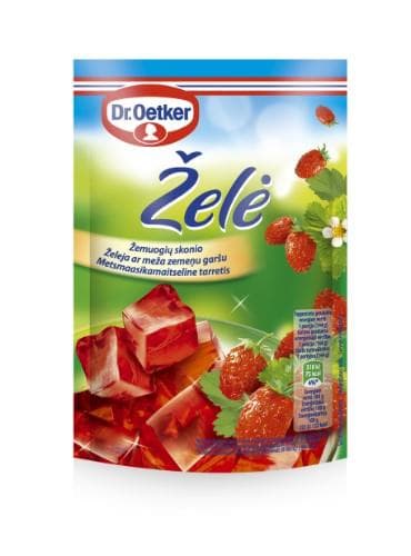 Jelly DR.OETKER, wild strawberry flavour, 72 g
