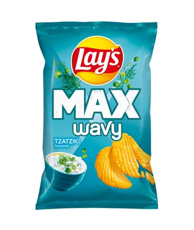 Bulvių traškučiai LAY'S, Wavy, dzadzikio skonio, 120 g