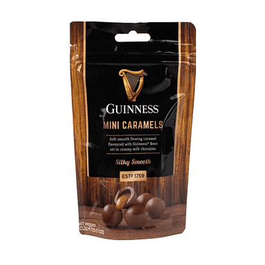 Chocolate candies GUINNESS, with caramel, beer, 102 g