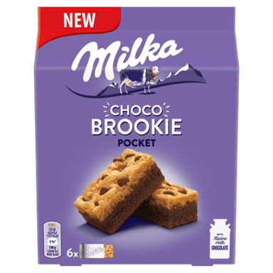 Soft akes MILKA Choco Brookie Pocket, 6 pcs., 132 g