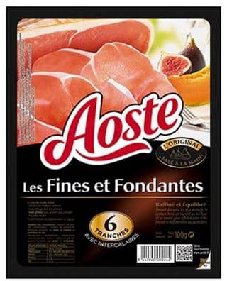 Cured pork ham AOSTE, thinly chopped, 100g