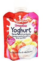 Strawberry YOGHURT SEMPER 6 months, 90 g