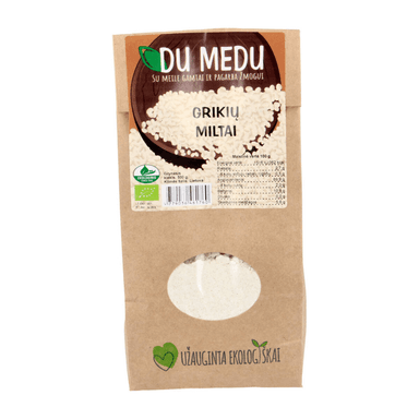 Grikių miltai, ekologiški